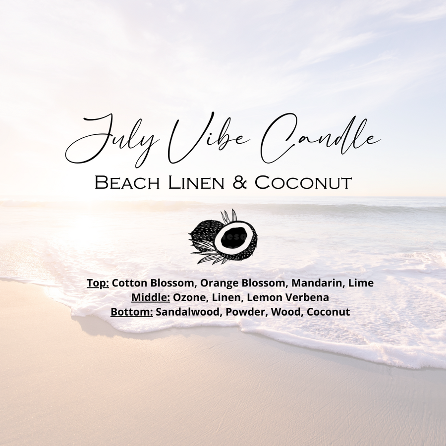 Oceanside Linen | Vibe Candle - July